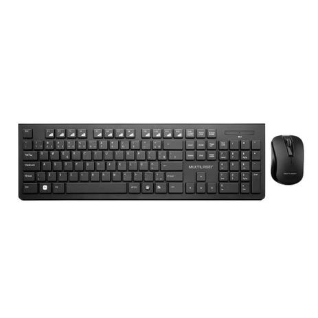 Combo Teclado E Mouse Sem Fio De Entrada Multimídia Usb Preto - TC212 - Multilaser Menor preço em Combo Teclado E Mouse Sem Fio De Entrada Multimídia Usb Preto - TC212 - Multilaser