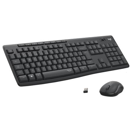 Menor preço em Combo Teclado e Mouse sem fio Logitech MK295 com Digitação e Clique Silencioso, Conexão USB, Pilhas Inclusas e Layout ABNT2 - 920-009793