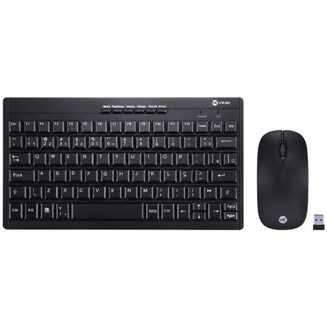 Combo Teclado+mouse Sem Fio Dynamic Flat Abnt2/1200dpi Preto - Dc110 - Vinik Menor preço em Combo Teclado+mouse Sem Fio Dynamic Flat Abnt2/1200dpi Preto - Dc110 - Vinik