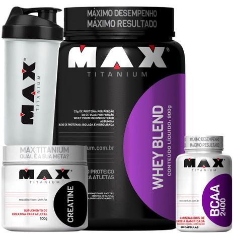 Combo Whey Blend Hidrolisado Concentrado - Max titanium é boa?