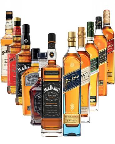 Combo Whisky Jack Daniels & Johnnie Walker - BullBev Menor preço em Combo Whisky Jack Daniels & Johnnie Walker - BullBev