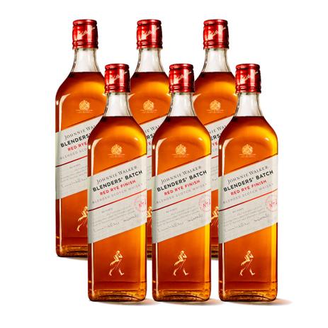 COMBO WHISKY JOHNNIE WALKER Blenders Batch Red Rye Finish 750ml - 6 uni Menor preço em COMBO WHISKY JOHNNIE WALKER Blenders Batch Red Rye Finish 750ml - 6 uni