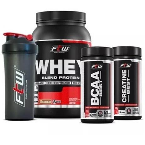 Combo WPB Whey BCAA Best  Crea e Coqueteleira - FTW - Ftw sports nutrition é boa?