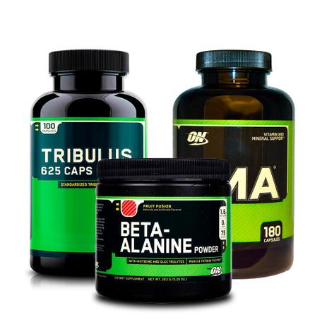 Combo ZMA 180 Caps + Tribülüs 100 Caps + Beta-Alanine ON - Optimum nutrition Menor preço em Combo ZMA 180 Caps + Tribülüs 100 Caps + Beta-Alanine ON - Optimum nutrition
