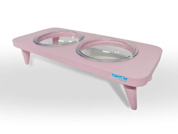Comedouro Alto Tomtom Duplo Vidro Pet Cachorro Gato Rosa - Tomtom pet é ruim? Comedouro Alto Tomtom Duplo Vidro Pet Cachorro Gato Rosa - Tomtom pet é boa?