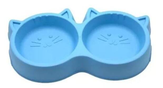 Comedouro duplo para gatos Outlet