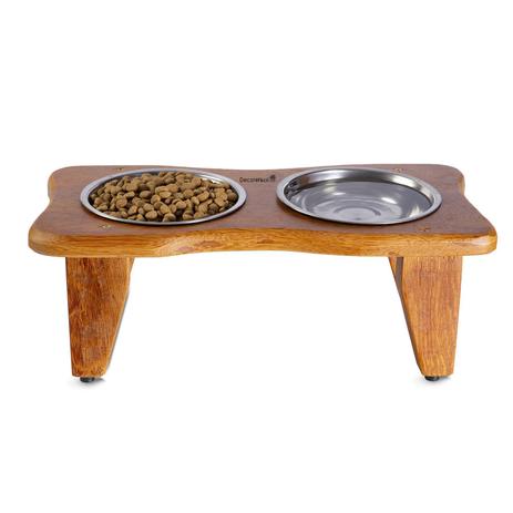 Comedouro de madeira para gatos Outlet