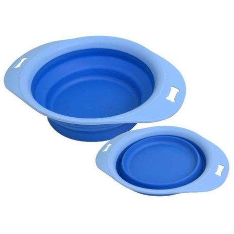 Comedouro e Bebedouro Silicone Retrátil e Portátil Azul Claro - The pets brasil Menor preço em Comedouro e Bebedouro Silicone Retrátil e Portátil Azul Claro - The pets brasil