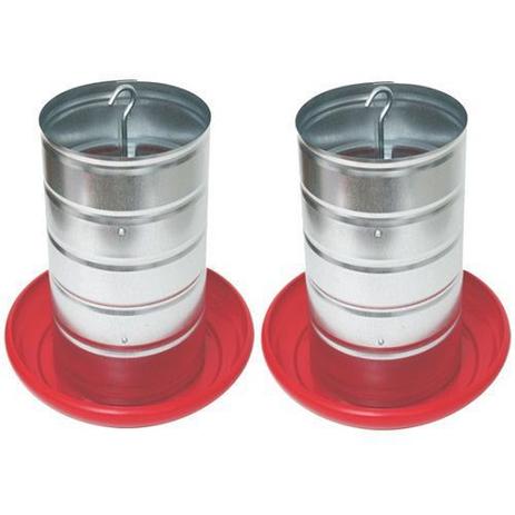 Comedouro Tubular Para Aves 20kg Zinco Base De Plástico 2 Unidades - Center campinas Menor preço em Comedouro Tubular Para Aves 20kg Zinco Base De Plástico 2 Unidades - Center campinas