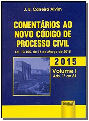 Comentarios ao novo codigo de processo civil lei 1 - Jurua Menor preço em Comentarios ao novo codigo de processo civil lei 1 - Jurua
