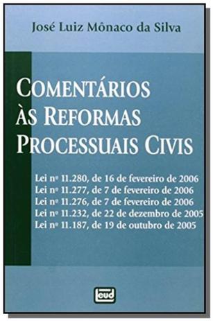 Comentarios as reformas processuais civis leis 112 - Leud Menor preço em Comentarios as reformas processuais civis leis 112 - Leud