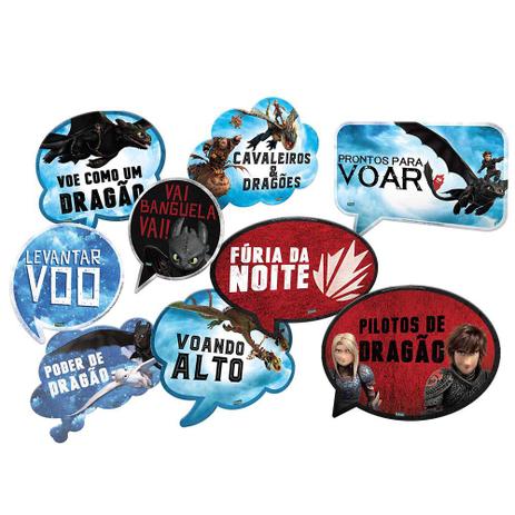 Como Treinar seu Dragão 3 Kit Placas c/9 - Festcolor Menor preço em Como Treinar seu Dragão 3 Kit Placas c/9 - Festcolor