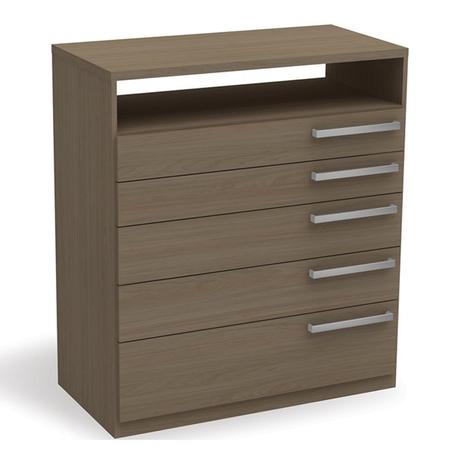 Comoda 05 Gavetas S725NA Nature Kappesberg Menor preço em Comoda 05 Gavetas S725NA Nature Kappesberg