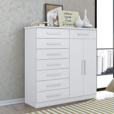 Cômoda 2 Portas 8 Gavetas Verona Plus Albatroz Móveis Branco é ruim? Cômoda 2 Portas 8 Gavetas Verona Plus Albatroz Móveis Branco é boa?