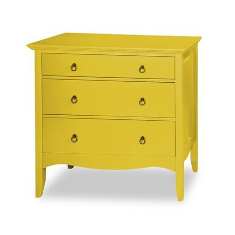 Cômoda 3 Gavetas Venturi - Amarela - Decoarte Menor preço em Cômoda 3 Gavetas Venturi - Amarela - Decoarte