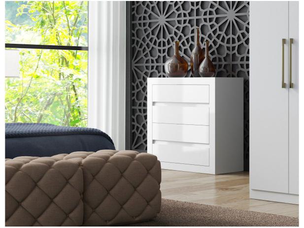 Cômoda 4 Gavetas Móveis Carraro - 838 Menor preço em Cômoda 4 Gavetas Móveis Carraro - 838