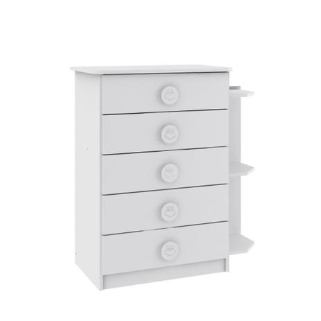 Cômoda 5 Gavetas 5 Prateleiras D159 Rodial Menor preço em Cômoda 5 Gavetas 5 Prateleiras D159 Rodial