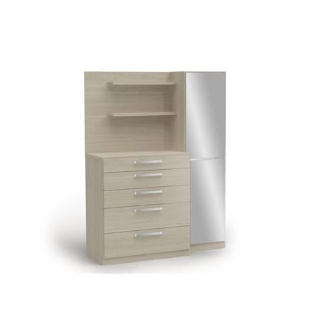 Cômoda 5 Gavetas com Sapateira B256 Kappesberg Amêndoa Menor preço em Cômoda 5 Gavetas com Sapateira B256 Kappesberg Amêndoa