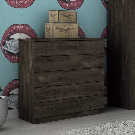 Cômoda 5 Gavetas Premium Tcil Móveis Cumaru Rustic Menor preço em Cômoda 5 Gavetas Premium Tcil Móveis Cumaru Rustic