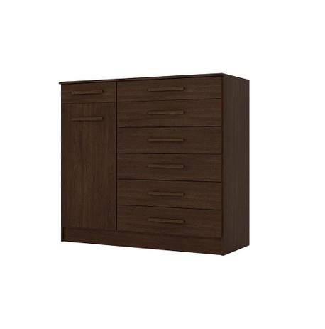 Comoda 7 Gavetas Aurora Ebano Touch - Demóbile - Demobile é boa?