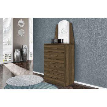 Comoda Albatroz Veneza 5 GVS Espelho - 308.79 Menor preço em Comoda Albatroz Veneza 5 GVS Espelho - 308.79