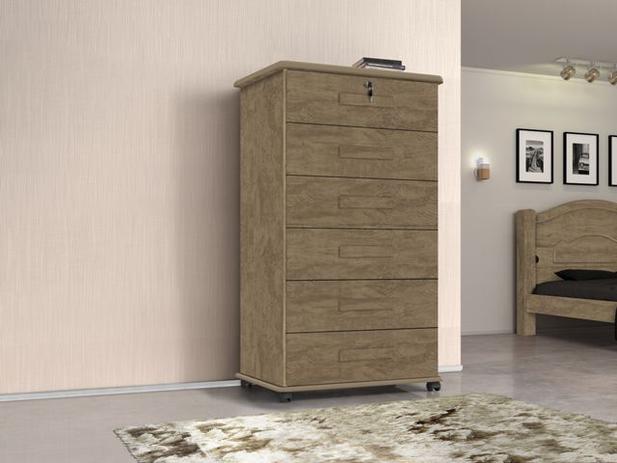 Cômoda Ametista (Topázio) 6 Gavetas Noce - Geval Móveis é boa?