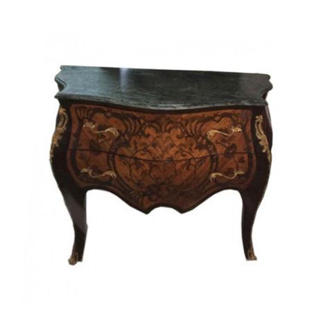 Cômoda Bombê 2 Gavetas Tampo em Mármore Apliques em Bronze - Prime home decor Menor preço em Cômoda Bombê 2 Gavetas Tampo em Mármore Apliques em Bronze - Prime home decor