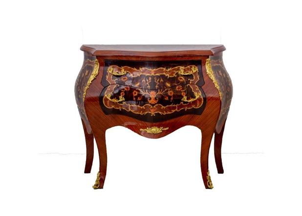 Cômoda Bombê Clássica Luis XV Apl Bronze 2 Gavetas - Prime home decor Menor preço em Cômoda Bombê Clássica Luis XV Apl Bronze 2 Gavetas - Prime home decor