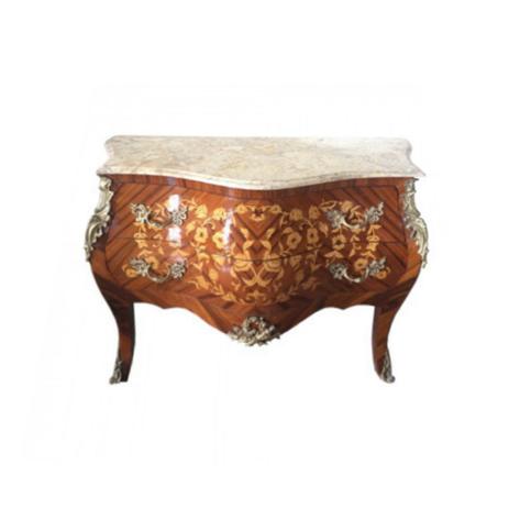 Cômoda Bombê Clássica Luis XV Tp Mármore 2 Gavetas - Prime home decor Menor preço em Cômoda Bombê Clássica Luis XV Tp Mármore 2 Gavetas - Prime home decor