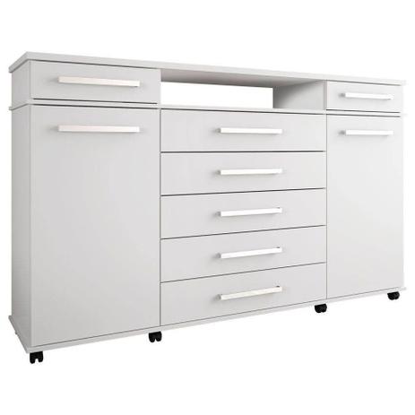 Cômoda Casal 7 Gavetas London Branco Demóbile - Demobile Menor preço em Cômoda Casal 7 Gavetas London Branco Demóbile - Demobile