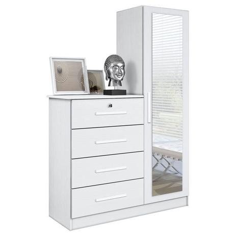 Cômoda com Sapateira Belize Plus Branco Albatroz Menor preço em Cômoda com Sapateira Belize Plus Branco Albatroz