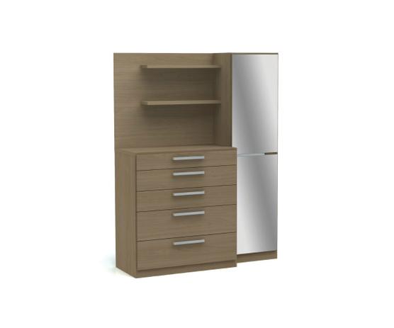 Cômoda com Sapateira Kappesberg B256 5 Gavetas Nature Menor preço em Cômoda com Sapateira Kappesberg B256 5 Gavetas Nature