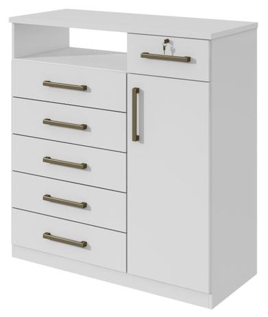 Cômoda Da Vinci  com 6 gavetas e sapateira - Móveis Lopas é boa?