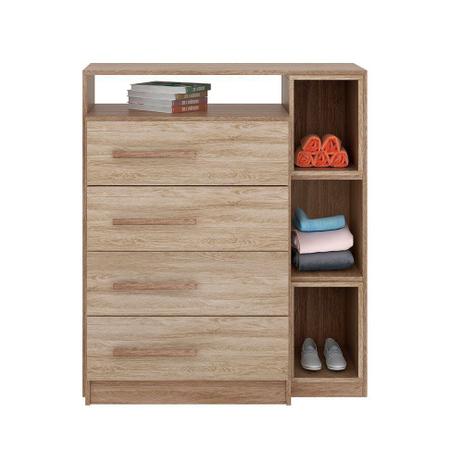 Cômoda Demóbile Tulipa 4 Gavetas 3 Nichos Laterais é boa?
