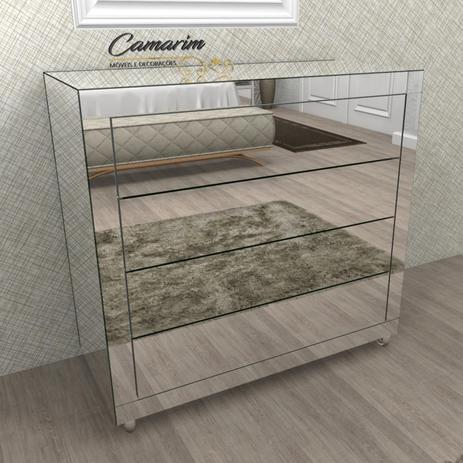 Cômoda Espelhada Moderna 4 Gvts Abertura da gavetas TOUCH - COM08 - Camarim Móveis Menor preço em Cômoda Espelhada Moderna 4 Gvts Abertura da gavetas TOUCH - COM08 - Camarim Móveis