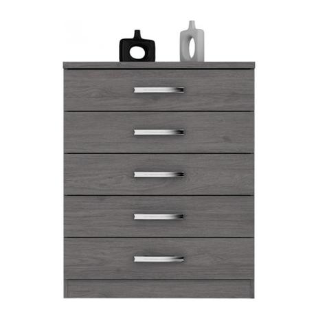 Cômoda Flor de Lis 5 Gavetas Gris - Henn Menor preço em Cômoda Flor de Lis 5 Gavetas Gris - Henn