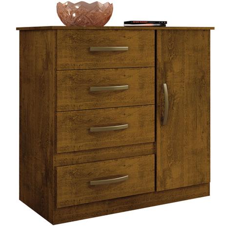 Cômoda Florença Com Sapateira 4 Gavetas Rovere Benetil Móveis Menor preço em Cômoda Florença Com Sapateira 4 Gavetas Rovere Benetil Móveis