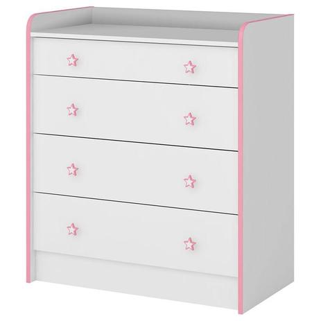 Cômoda Infantil com Trocador Doce Sonho 2523 Branco Rosa  Qmovi é boa?