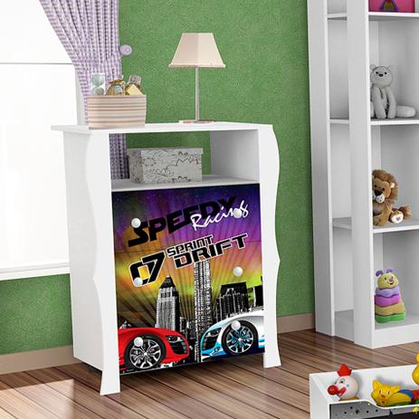 Comoda Infantil Criança 3 Gavetas Lara Drift Cor Branco - Ja moveis Menor preço em Comoda Infantil Criança 3 Gavetas Lara Drift Cor Branco - Ja moveis