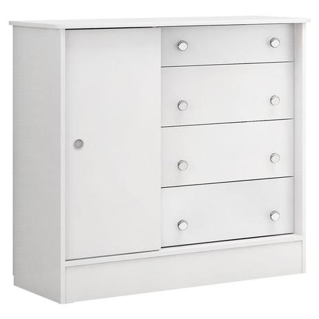 Cômoda Infantil Doce Magia 132 Branco Brilho Qmovi Menor preço em Cômoda Infantil Doce Magia 132 Branco Brilho Qmovi