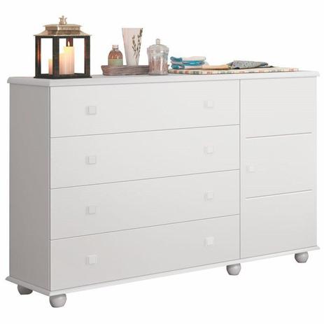 Cômoda Infantil Premium 4 Gavetas Branco - Planet Baby é boa?
