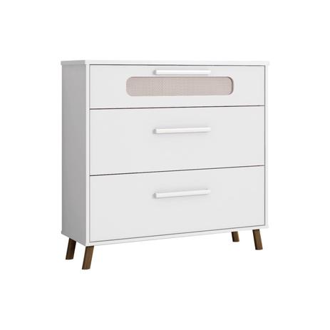Cômoda Infantil Retrô Bibi c/3Gavetas Branco Móveis Estrela - Móveis estrela baby Menor preço em Cômoda Infantil Retrô Bibi c/3Gavetas Branco Móveis Estrela - Móveis estrela baby