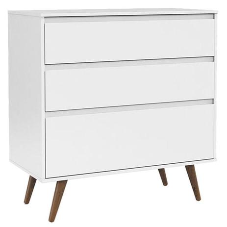 Cômoda Infantil Retro Clean Branco Acetinado Eco Wood - Matic - Matic Moveis Menor preço em Cômoda Infantil Retro Clean Branco Acetinado Eco Wood - Matic - Matic Moveis