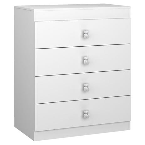 Cômoda Infantil Satriani Flex Branco Móveis Estrela Menor preço em Cômoda Infantil Satriani Flex Branco Móveis Estrela
