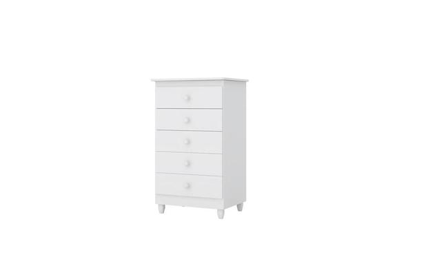Cômoda Infantil Vitória 100 MDF Branco - Peternella Móveis Menor preço em Cômoda Infantil Vitória 100 MDF Branco - Peternella Móveis