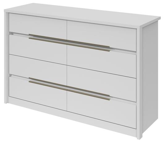 Cômoda Lopas Urban 8 Gavetas Branco Brilho Menor preço em Cômoda Lopas Urban 8 Gavetas Branco Brilho