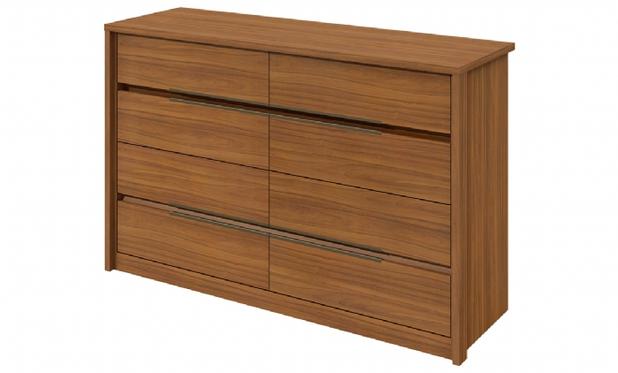 Cômoda Lopas Urban 8 Gavetas Rovere Natural Menor preço em Cômoda Lopas Urban 8 Gavetas Rovere Natural