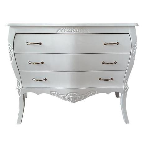 Cômoda Luis Xv Lion Entalhada Frente Abaulada Branco Fosco - Wood prime - cm Menor preço em Cômoda Luis Xv Lion Entalhada Frente Abaulada Branco Fosco - Wood prime - cm