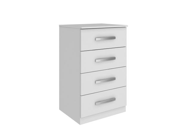 Cômoda Marechal 4 Gavetas - Branco - Genialflex Móveis Menor preço em Cômoda Marechal 4 Gavetas - Branco - Genialflex Móveis