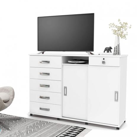 Cômoda max new branco brilho lukaliam móveis Menor preço em Cômoda max new branco brilho lukaliam móveis